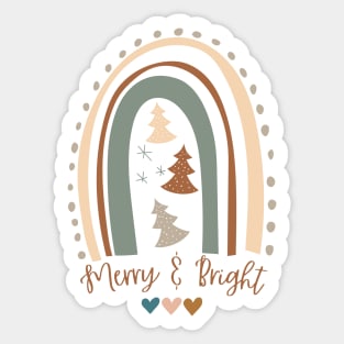 Christmas Merry And Bright Sticker